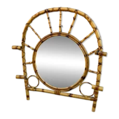 Miroir Portemanteau en Roitn des années 60 France