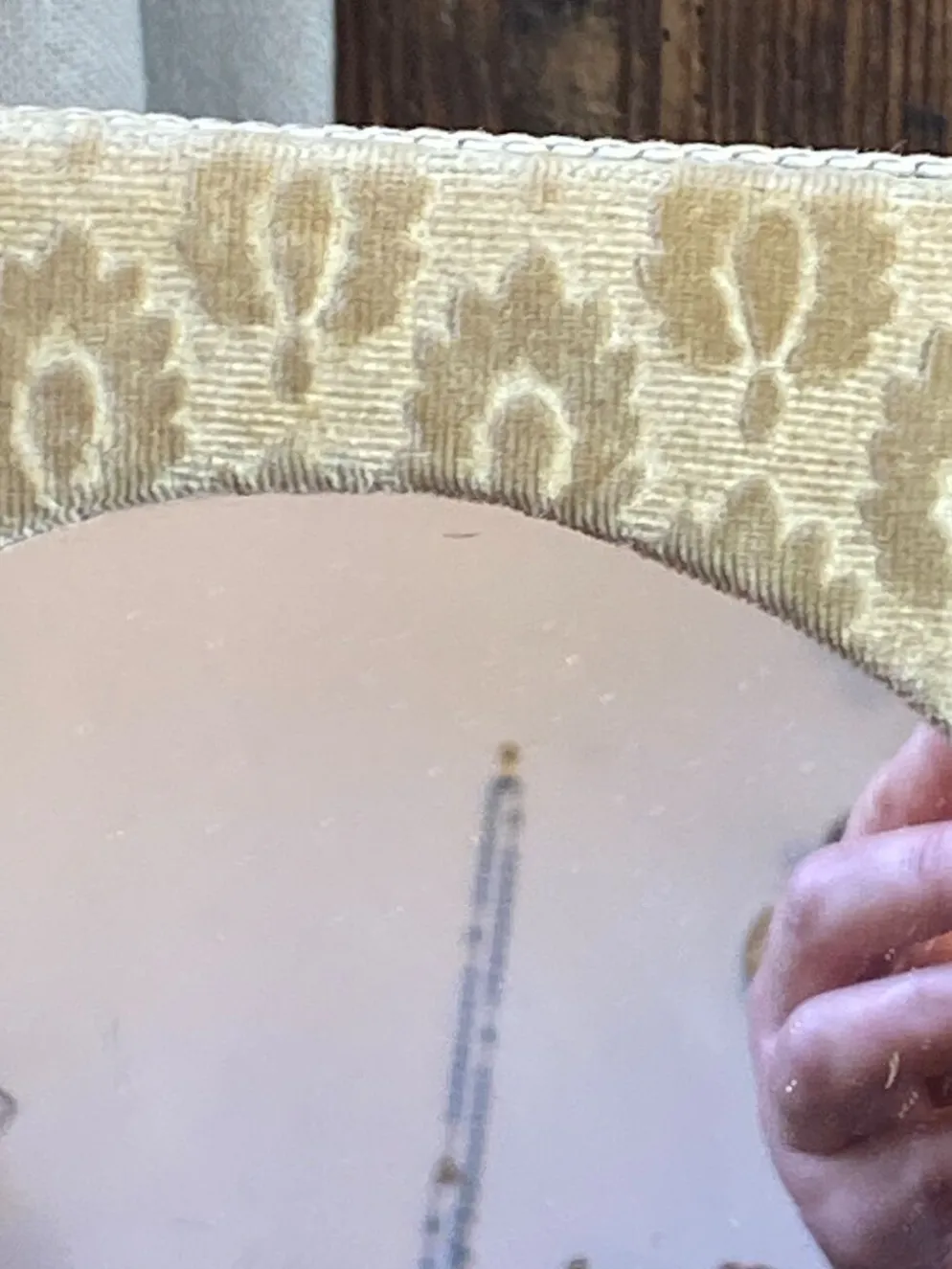Miroir à poser en velours