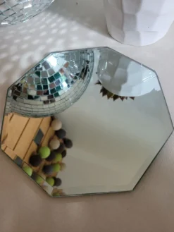 Miroir à poser octogonal biseauté