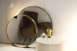 Miroir rectangulaire artisanal en fer noir