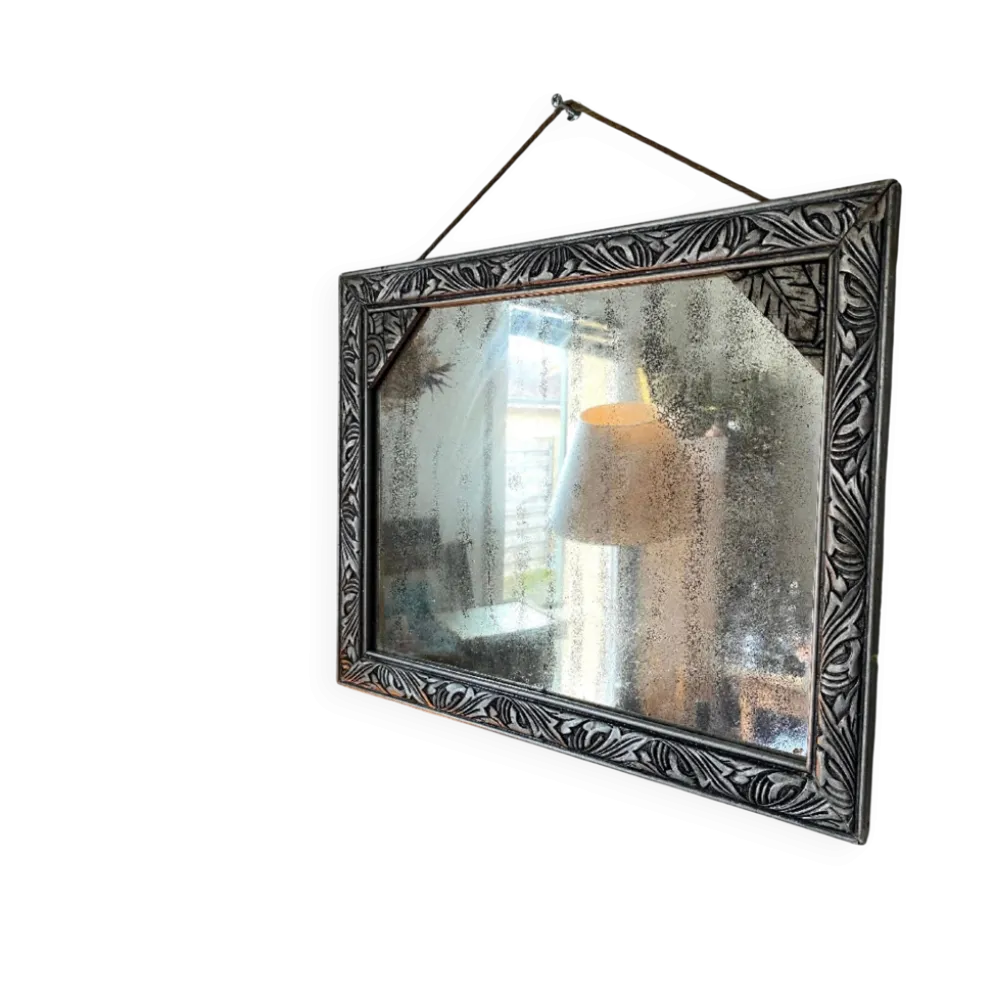 Miroir rectangulaire biseauté 1950