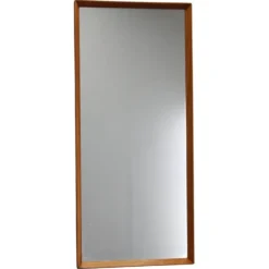 Miroir rectangulaire danois en teck des années 1960 par J. Holmer-Hansen