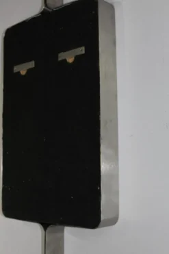 Miroir rectangulaire en acier brossé de Xavier Feal, 1970