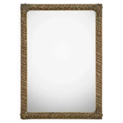Miroir rectangulaire en cuivre style Arts & Crafts