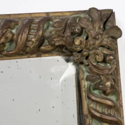 Miroir rectangulaire en cuivre style Arts & Crafts