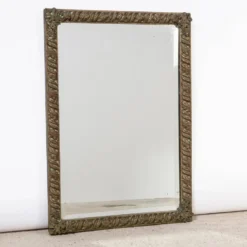 Miroir rectangulaire en cuivre style Arts & Crafts