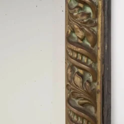 Miroir rectangulaire en cuivre style Arts & Crafts