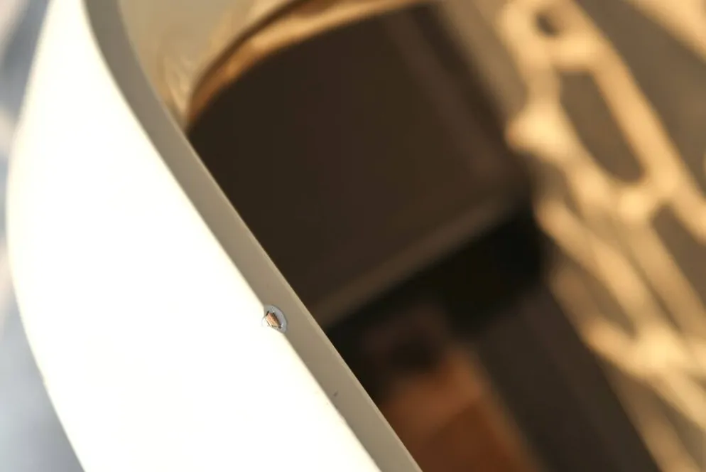 Miroir rectangulaire horizontal ou vertical en bois laqué blanc, années 70