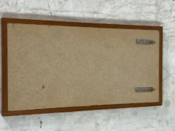 Miroir rectangulaire scandinave vintage en teck du milieu du siècle, années 1950