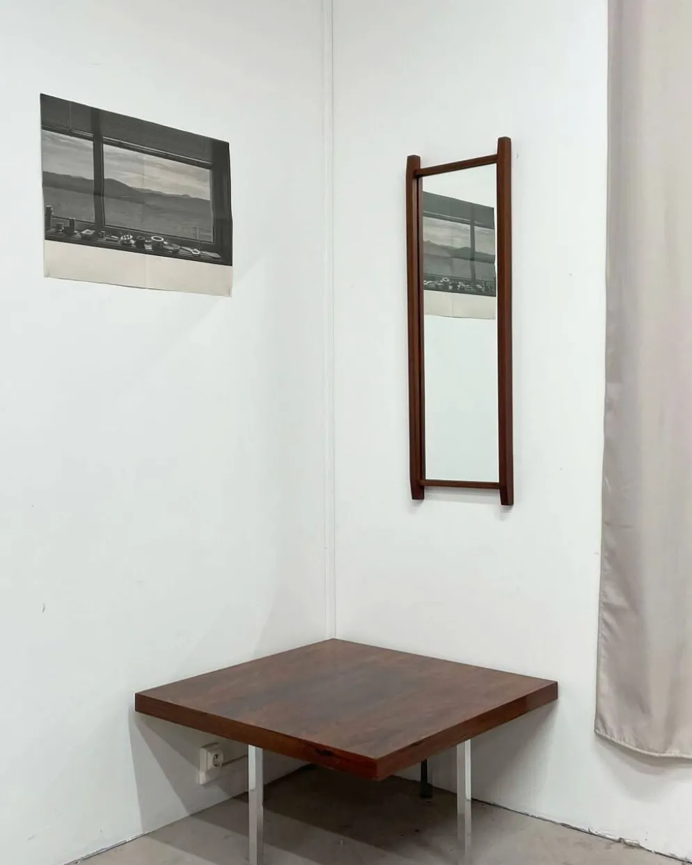 Miroir rectangulaire teck