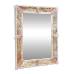 Miroir rectangulaire vénitien Murano - Début du 20ème siècle