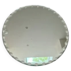 Miroir rond biseauté vintage
