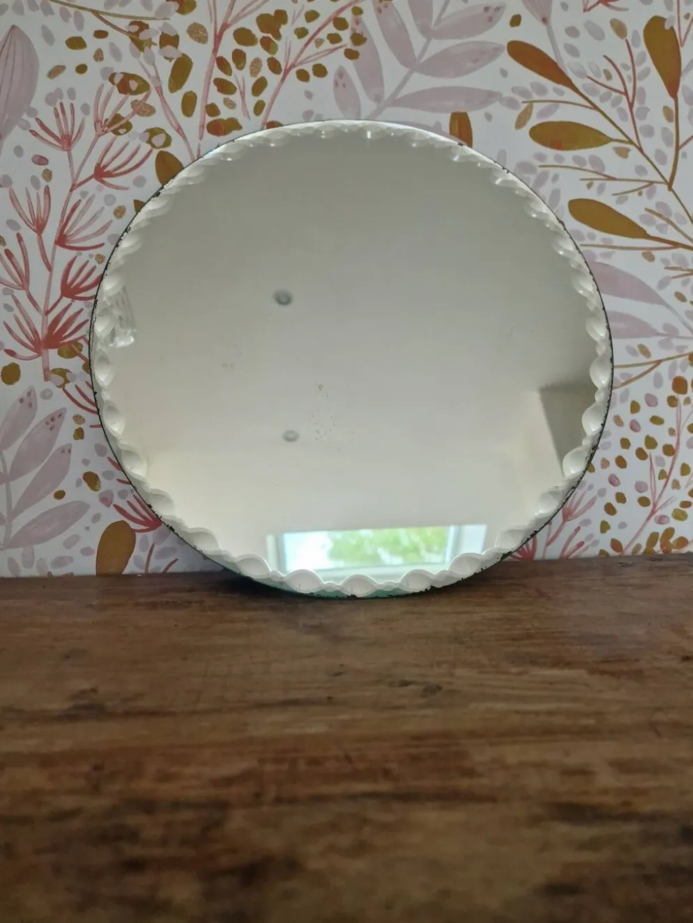Miroir rond biseauté vintage