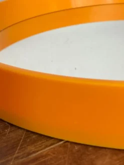 Miroir rond danois, en plastique, années 70