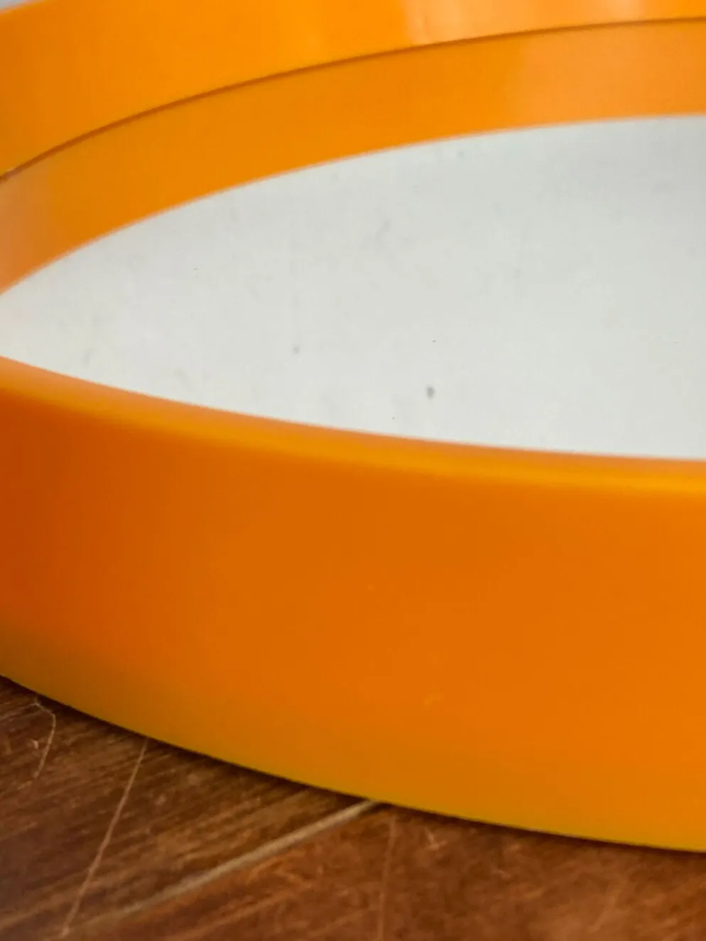 Miroir rond danois, en plastique, années 70