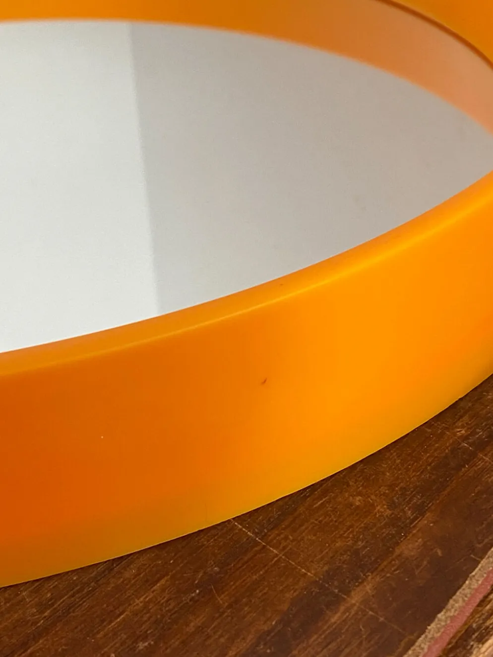 Miroir rond danois, en plastique, années 70