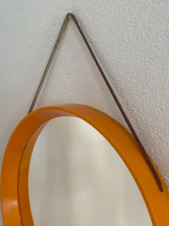 Miroir rond danois, en plastique, années 70