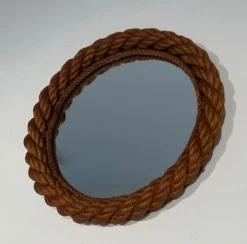 Miroir rond en corde d'Audoux Minet