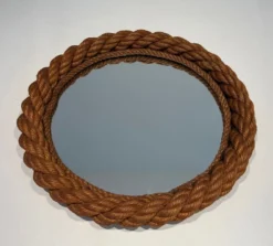 Miroir rond en corde d'Audoux Minet