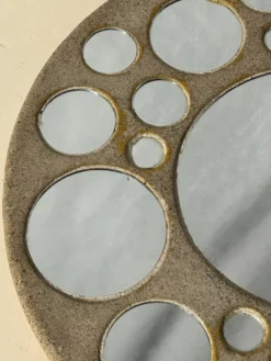 Miroir rond en céramique