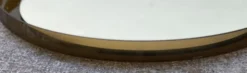 Miroir rond en Plexiglas fumé vintage 1970
