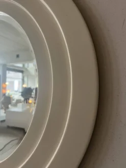 Miroir Rond Italien – Cadre Concentrique Sculptural