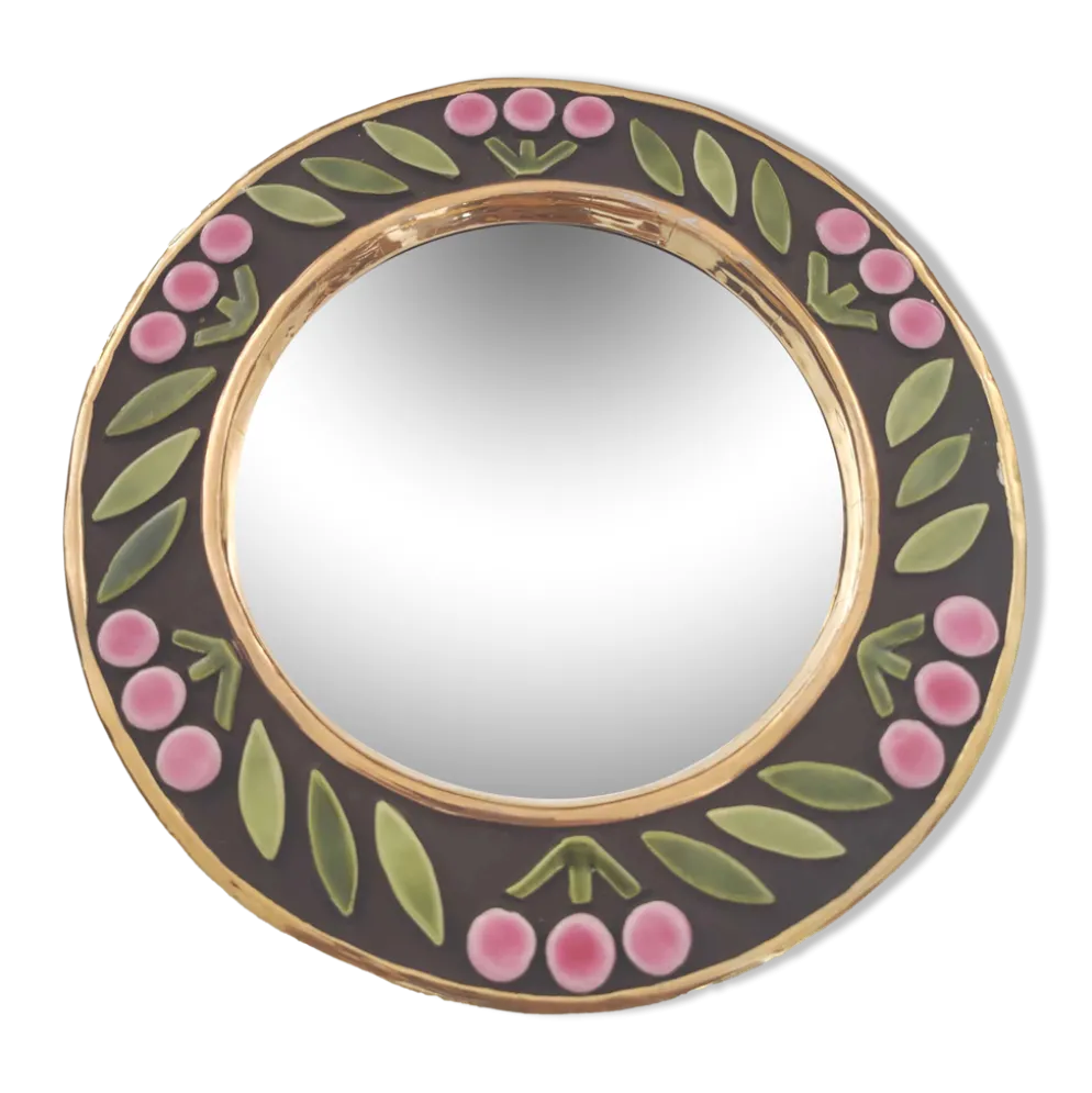 Miroir rond Mithé Espelt céramique