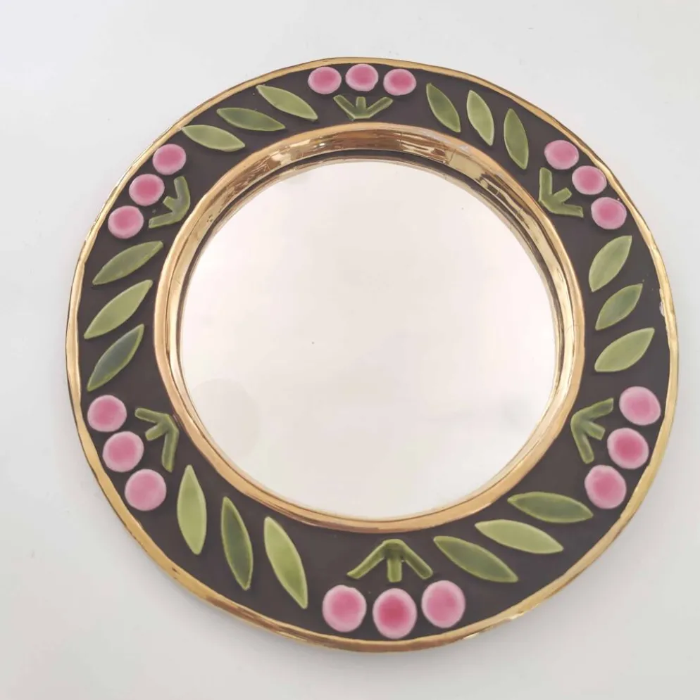 Miroir rond Mithé Espelt céramique
