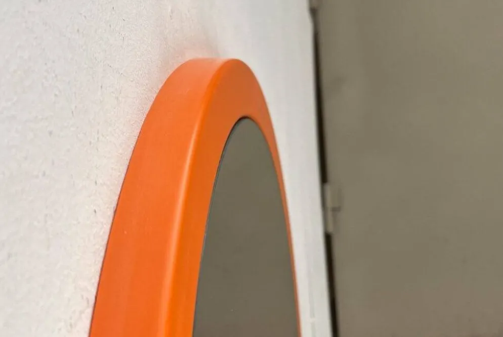 Miroir rond Space Age mid-century, années 1960