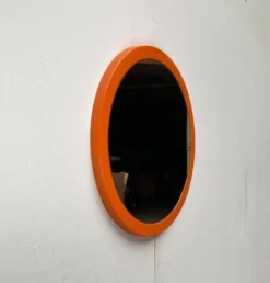 Miroir rond Space Age mid-century, années 1960