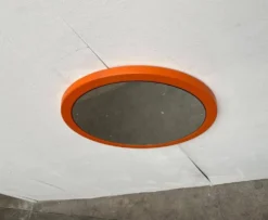 Miroir rond Space Age mid-century, années 1960