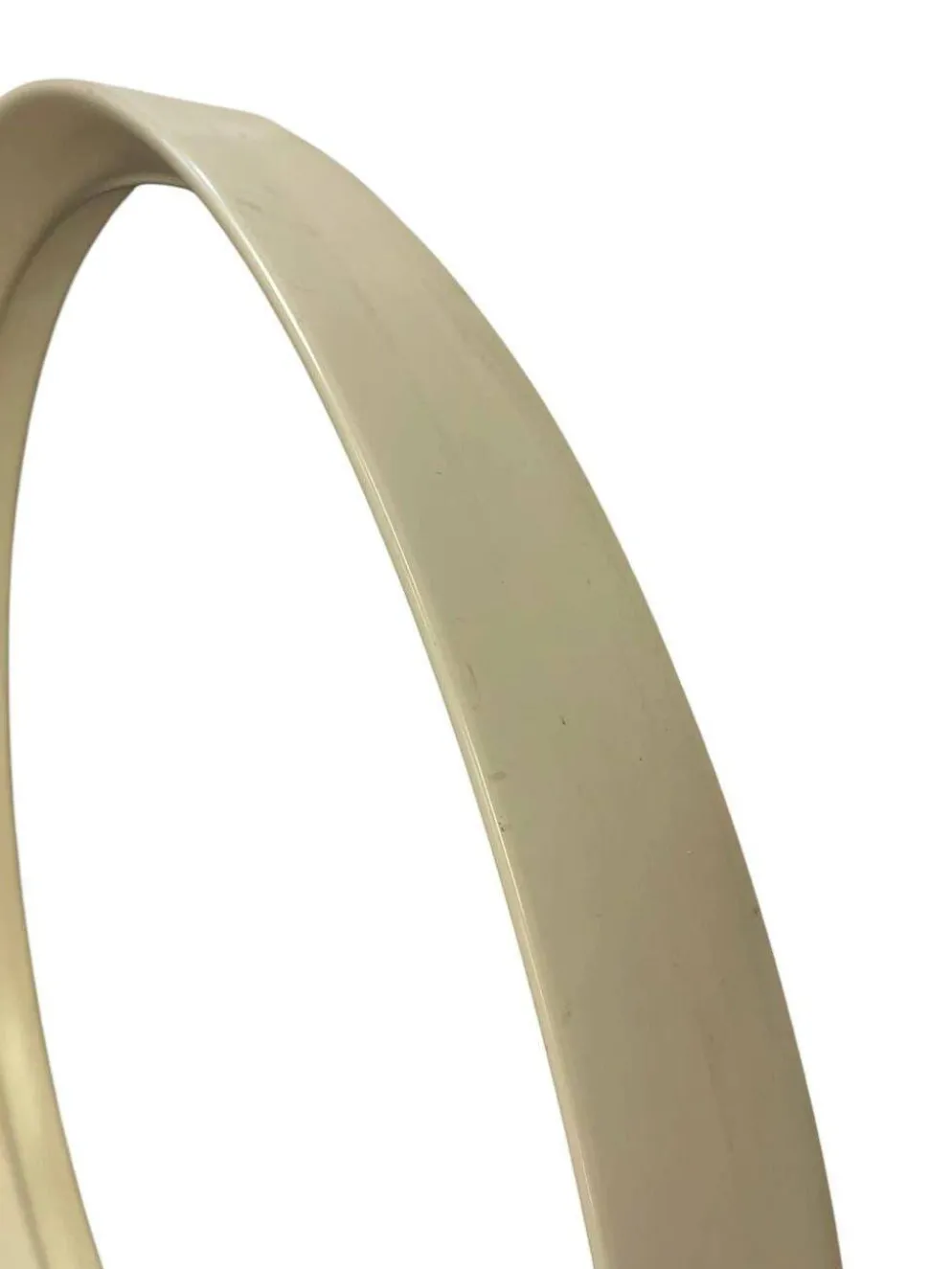 Miroir rond vintage beige style spatial / miroir mural