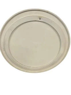 Miroir rond vintage beige style spatial / miroir mural