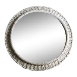 Miroir rotin