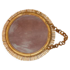 Miroir rotin soleil 530mm