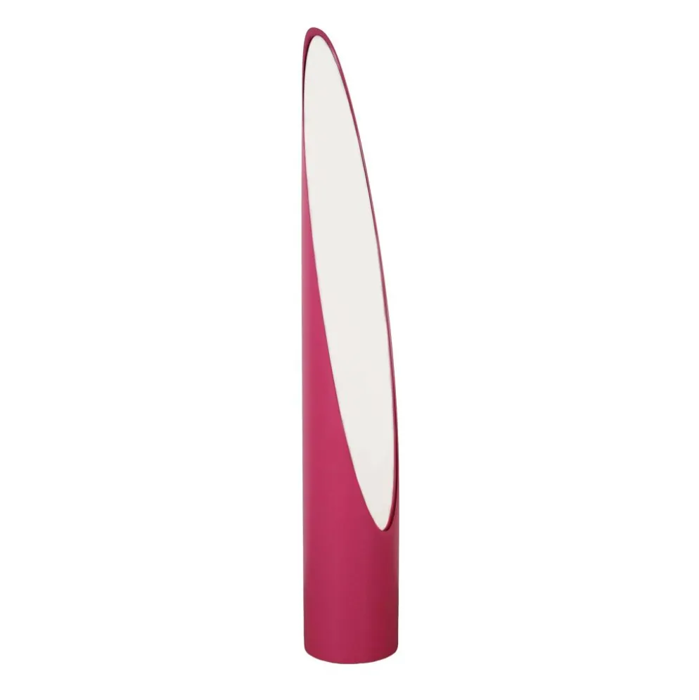 Miroir à rouge à lèvres, rose, design italien, années 1970, designer : Rodolfo Bonetto