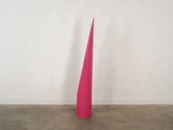 Miroir à rouge à lèvres, rose, design italien, années 1970, designer : Rodolfo Bonetto