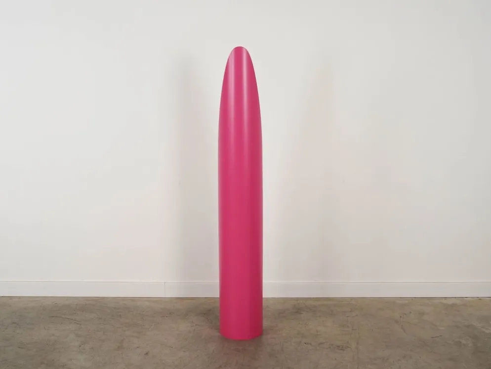 Miroir à rouge à lèvres, rose, design italien, années 1970, designer : Rodolfo Bonetto