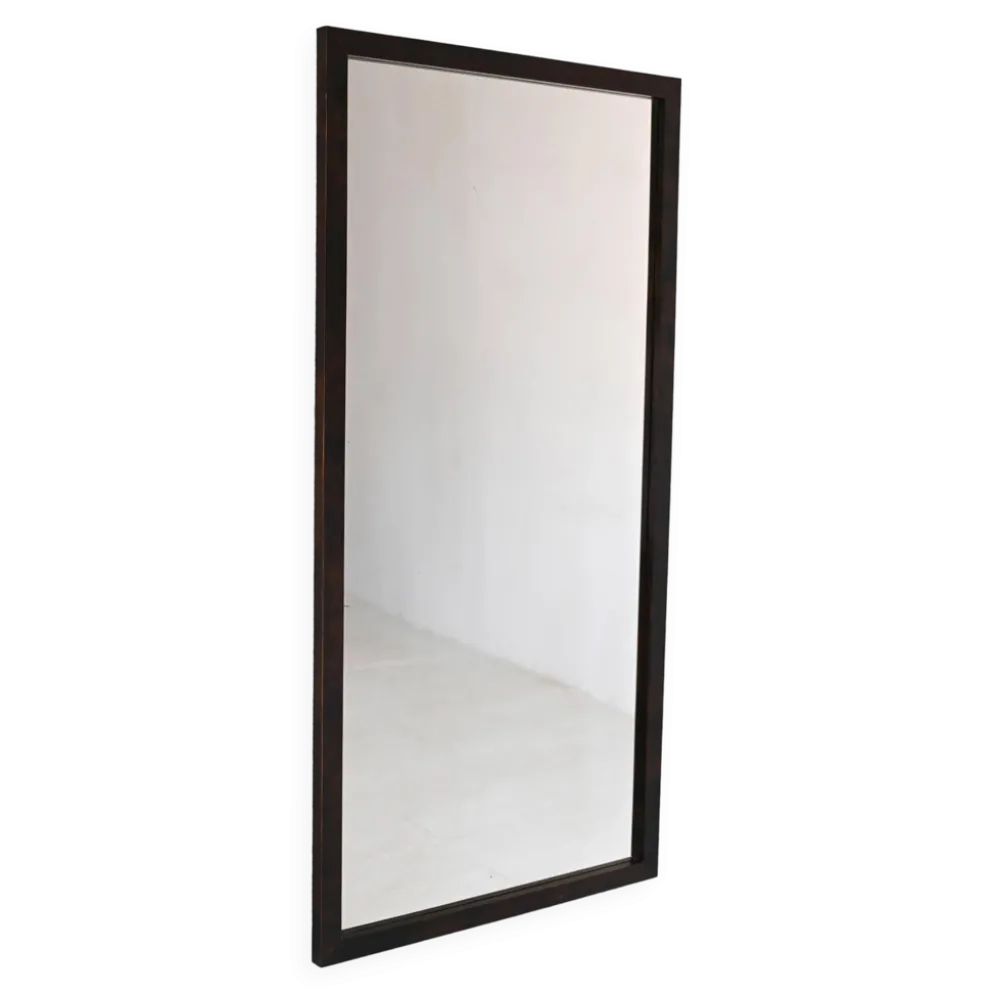 Miroir scandinave avec cadre en bois