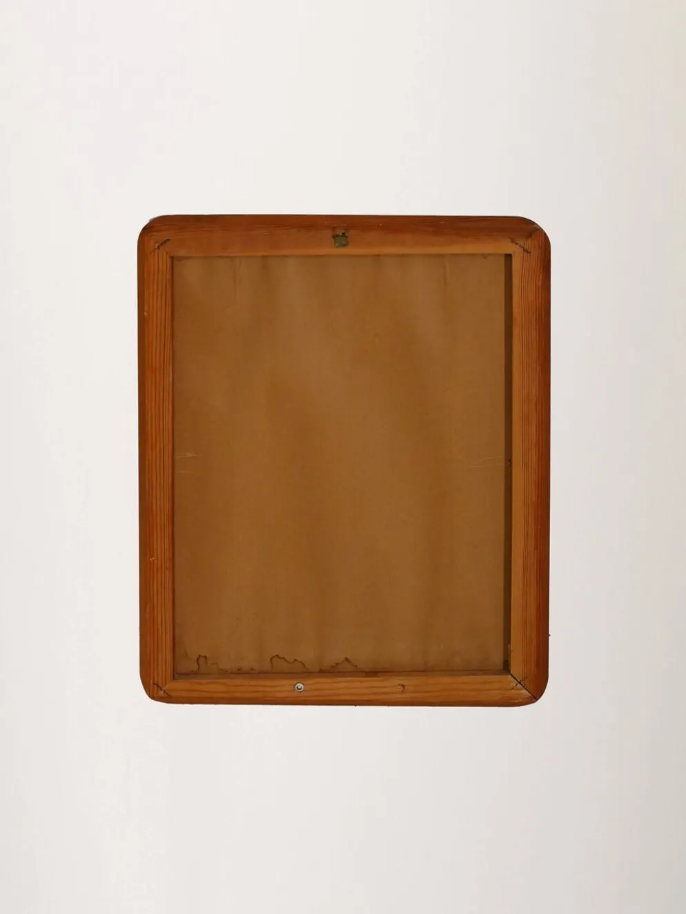 Miroir scandinave avec cadre en teck