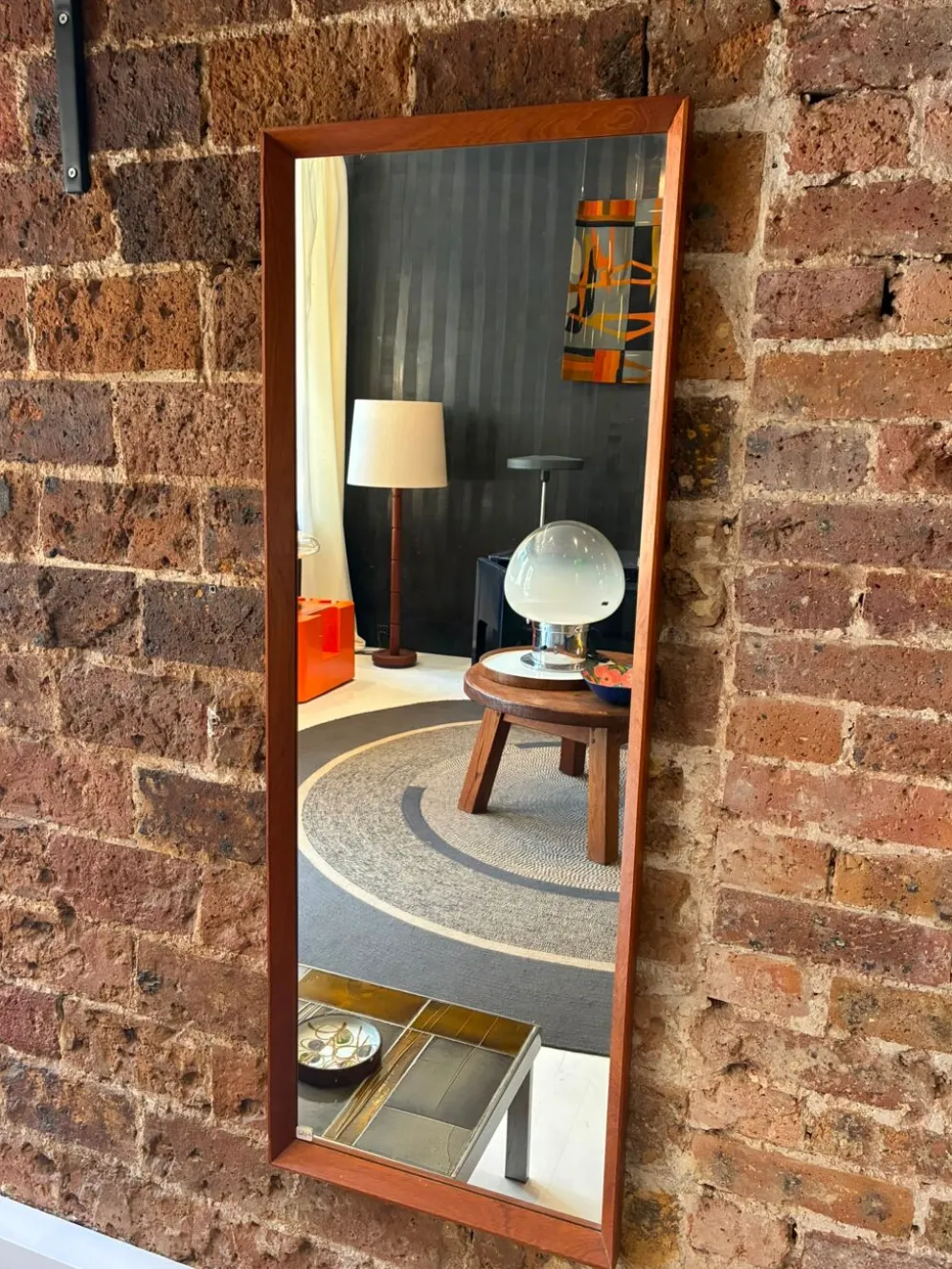 Miroir scandinave des années 1960 par Aarhus Glasimport og Glassliberi
