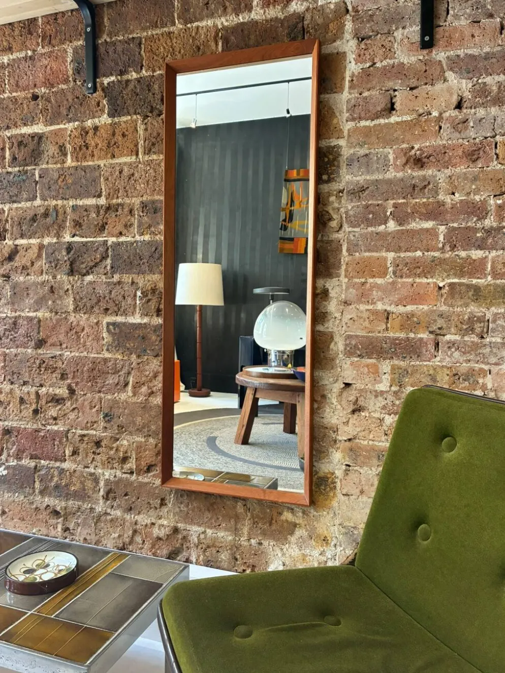 Miroir scandinave des années 1960 par Aarhus Glasimport og Glassliberi