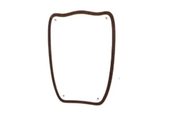 Miroir scandinave en acajou, Eriksmåla Glas, Suède, 1950, 73x54cm