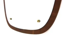 Miroir scandinave en acajou, 76x55cm, Suède, 1950