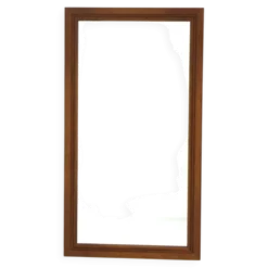 Miroir scandinave en chêne, Suède 1960, 100 x 55cm