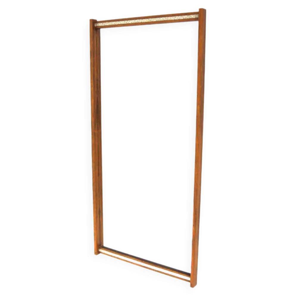 Miroir scandinave en palissandre, Fröseke, Suède, 1960 - 117x57cm