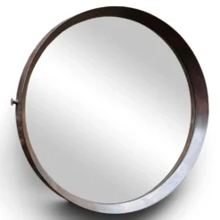 Miroir scandinave en Teck des années 60