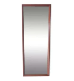 Miroir scandinave en teck , forme trapézoïdale
