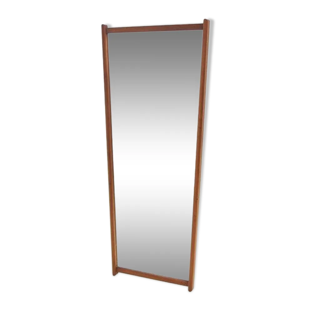 Miroir scandinave en teck "GT 7037", Glas & Trä, Suède, 1950, 100x42cm