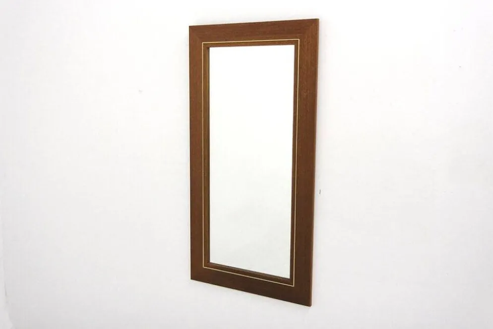 Miroir scandinave en teck, Suède, 1960, 111cm x 58cm